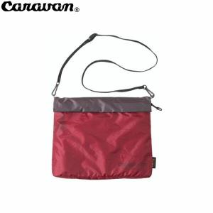 CARAVAN キャラバン サコッシュ SILICコーデュラ・スリムサコッシュ 219ダーク レッド 0450137 CAR0450137219｜geak