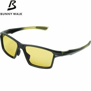 バニーウォーク BUNNY WALK 偏光サングラス BW-0251Y マットブラック/クリアオリーブ(YELLOW/NIGHT GLASSES) 4カーブ ZEAL OPTICS GLE4580274171737｜geak