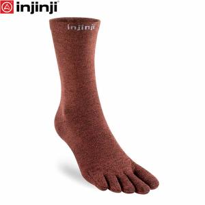 injinji インジンジ ライナークルー ラスティック（RUS）  5本指ソックス 靴下 アウトドア クールマックス 極薄 060270 INJ060270RUS｜geak