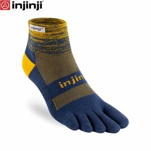 injinji インジンジ トレイルミッドウェイトミニクルー  ムーンリット（MLT）  5本指ソックス 靴下 アウトドア トレイルランニング 213130 INJ213130MLT｜geak