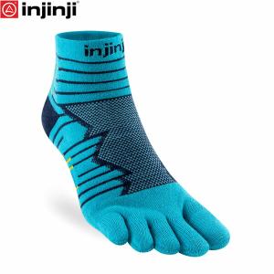 インジンジ injinji ウルトラ ラン ミニクルー パシフィックブルー 五本指ソックス 靴下 アウトドア ランニング INJ401130PAC｜geak