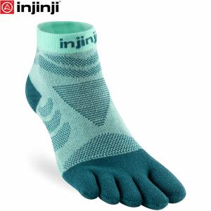 インジンジ injinji ウイメンズ ウルトラ ラン ミニクルー グレイシャー 五本指ソックス 靴下 アウトドア ランニング INJ401131GLC｜geak