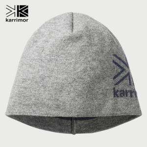 カリマー karrimor 帽子 ニット帽 ニットキャップ ウールロゴビーニー wool logo beanie Grey 200133 ハイキング トレッキング KAR2001331100の商品画像