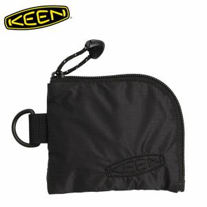 キーン 財布 ユニセックス ハーベスト マテリアル コイン ケース KEEN ユニセックス HARVEST MATERIAL COIN CASE BLACK×BLACK KEE1025942｜geak