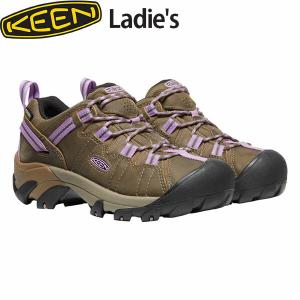 キーン アウトドアシューズ レディース ターギー ツー ウォータープルーフ 防水 KEEN WOMEN TARGHEE II WP TIMBERWOLF×ENGLISHLAVENDER KEE1026255｜geak