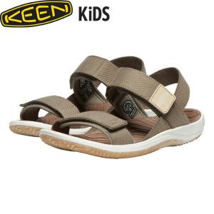 キーン サンダル キッズ エル バックストラップ KEEN YOUTH ELLE BACKSTRAP BRINDLE×STARWHITE KEE1027311｜geak