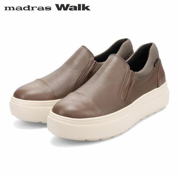 マドラスウォーク madras Walk レディース ゴアテックス スリッポン 厚底 レザー MWL...