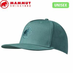 マムート MAMMUT メンズ レディース 帽子 キャップ Massone Cap dark jade-dark jade オーガニックコットン アウトドア MAM11910064040250｜geak