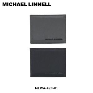 マイケルリンネル MICHAEL LINNELL 二つ折り財布 メンズ MLWA-420-01 MLWA42001｜geak