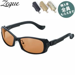 Zeque ゼクー 偏光サングラス 【眼鏡ケースプレゼント】 DD F-2161 マットブラック/ ラスターオレンジ 6カーブ 釣り ZEAL OPTICS GLE4580274176251 PRGREF2161｜geak