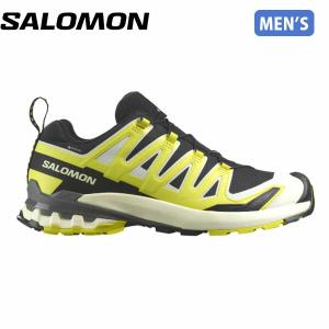 サロモン SALOMON メンズ トレランシューズ ゴアテックス XA PRO 3D V9 GTX Black/SulphurSpring/Pewter 防水透湿 トレイルランニング SALL47468600｜geak