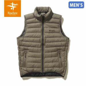 セール フォックスファイヤー Foxfire メンズ ダウンベスト アウター PFユニットダウンベスト PF Unit Down Vest 800FP ダークオリーブ T-FOX5113187233｜geak