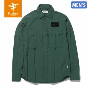 セール フォックスファイヤー Foxfire フィッシングシャツ Fishing Shirt メンズ シャツ 通気性 フィッシング おしゃれ ハンターグリーン T-FOX5212299071｜geak