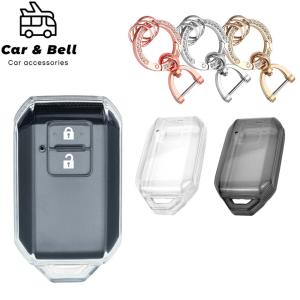スマートキーケース スズキ SUZUKI 新型ハスラー スペーシア 新型ワゴンR クロスビー 新型スイフト ジムニー ソリオ 透明 キーカバー カーアンドベル KAN001846｜ギーク