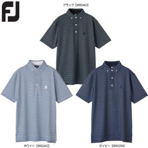 【日本正規品】 【送料無料　メール便】FOOTJOY フットジョイ タイプリント　ボタンダウンライルシャツ FJ-S19-S02