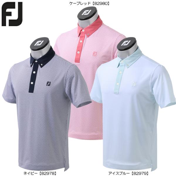 【50%半額】【送料無料　メール便】  FOOTJOY フットジョイ フラールプリントライルシャツ ...