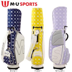 【送料無料】【2024年モデル】  MU SPORTS  撥水 モノグラム 総柄 ロゴ キャディバック 703Q1106｜gearmove