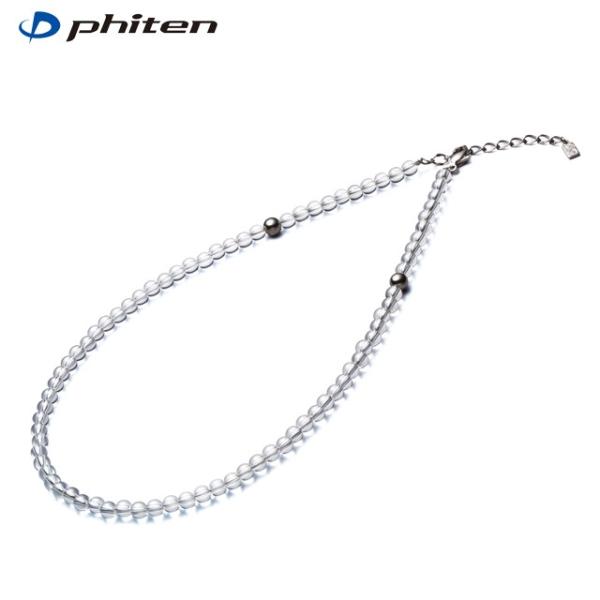 【送料無料】Phiten ファイテン 水晶ネックレス(5mm玉) 40cm (0515AQ80805...