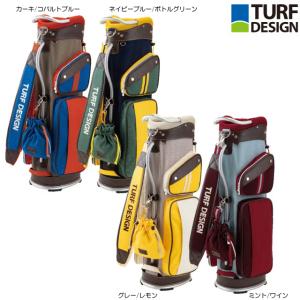 TURF DESIGN ターフデザイン 9.5型 キャディバッグ 巾着袋付き TDCB