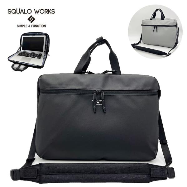 SQUALO WORKS スクアーロワークス SW-CT004 ショルダーバッグ 撥水 A4 ビジネ...