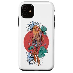iPhone 11 日本の鯉 魚 水生植物 タト...の商品画像