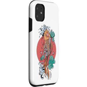 iPhone 11 日本の鯉 魚 水生植物 タ...の詳細画像2