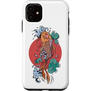 iPhone 11 日本の鯉 魚 水生植物 タ...の詳細画像3