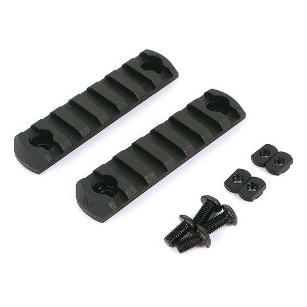 APS M-LOK用 7スロット レール 2枚セット ブラック