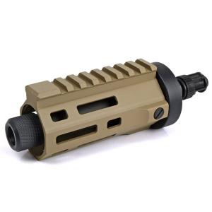 ARES M45 電動サブマシンガン用 M-LOK CNC ハンドガード ショート デザートカラー｜geelyy