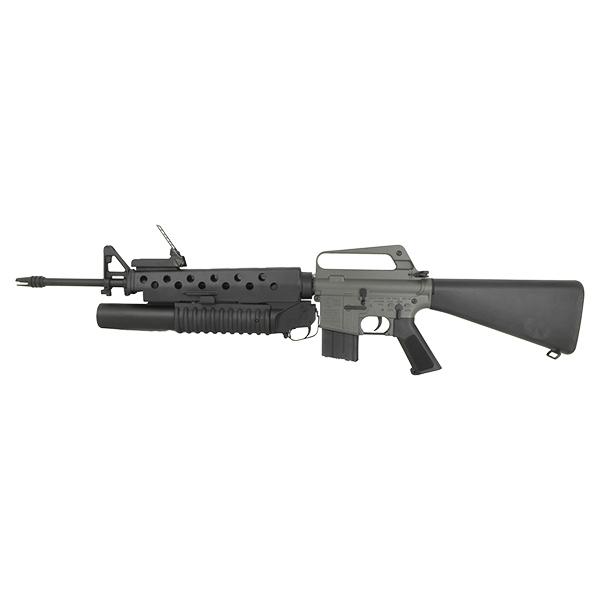 E&amp;C 703E COLT M16A1 パーカーライズ with M203 グレネードランチャー (...