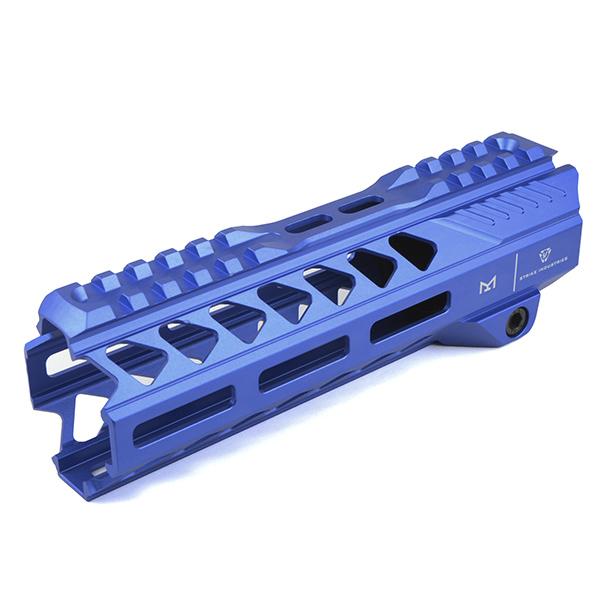 E&amp;C MP1001 SIタイプ ストライク レールハンドガード 7インチ ブルー