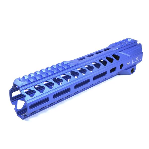 E&amp;C MP1002 SIタイプ ストライク レールハンドガード 10インチ ブルー