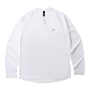 FLYYE HOOO SPT QUICK-DRY TRAINING COMBAT Tシャツ ラウンドネック/長袖 ホワイト｜geelyy