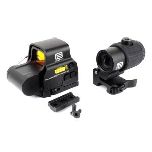 EoTech XPS-3 タイプ ドットサイト ＆ G43 STS タイプ 3X マグニファイア セット ブラック｜geelyy