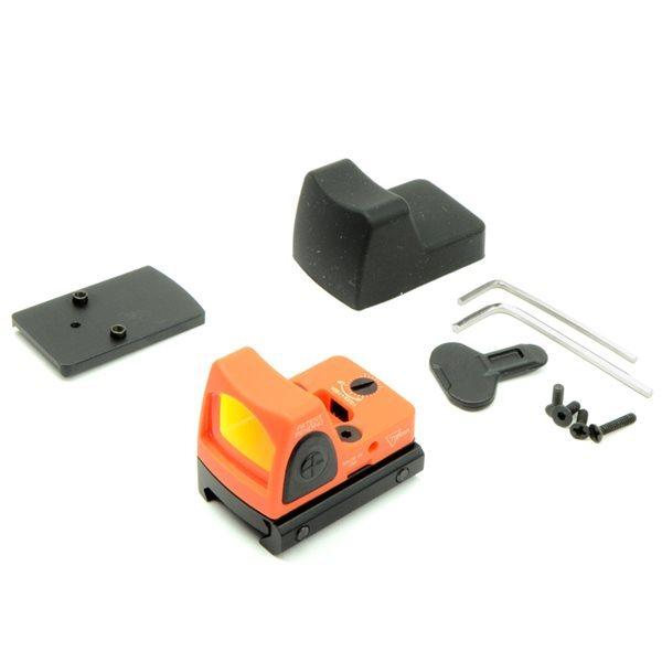 SOTAC ナイロン製 RMRタイプ コンパクトドットサイト グロック用マウント付き オレンジ