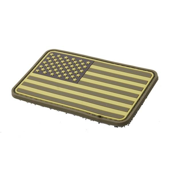 TMC  PVC素材 USA Flag 星条旗 アメリカ国旗 パッチ デザートカラー