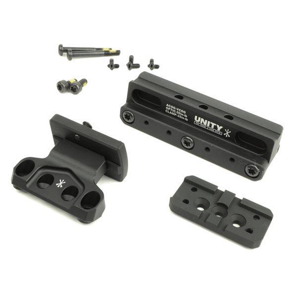 Z&amp;Z UNタイプ COG スコープマウント ＆ 専用オフセットマウントベースセット ブラック