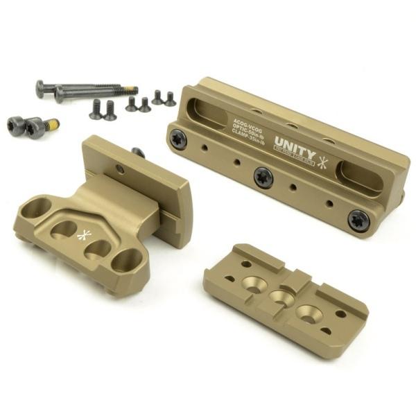 Z&amp;Z UNタイプ COG スコープマウント ＆ 専用オフセットマウントベースセット デザートカラー