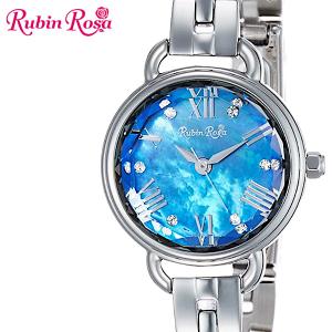 【Rubin Rosa】ルビンローザ 腕時計 ソーラー レディース ブルー シルバー ステンレスベルト R019SOLSBL｜geestore