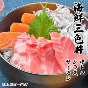 海鮮三色丼 中トロ しらす サーモン 海鮮 丼 セット 3〜4人前 2025 父の日 お中元 プレゼント ギフト 刺身 グルメ 贈り物 お祝い