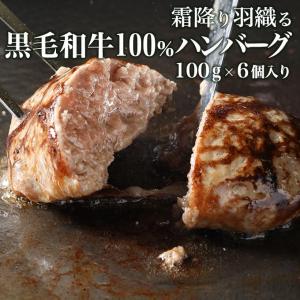 母の日 父の日 黒毛和牛 ハンバーグ  6個入り (100g×6)  和牛 ギフト 2024 贈答用 特選 牛肉 肉 お取り寄せ グルメ 食品 食べ物 誕生日 結婚祝い 還暦祝い｜肉卸直営 びっくり市の激肉王