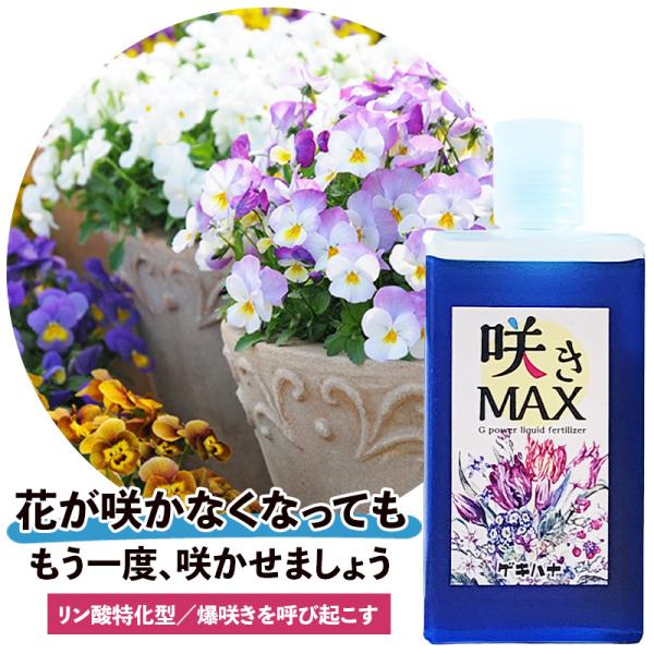 花つきを良くする 液体肥料 開花促進 希釈タイプ 爆咲き | 咲きMAX Gパワー40cc