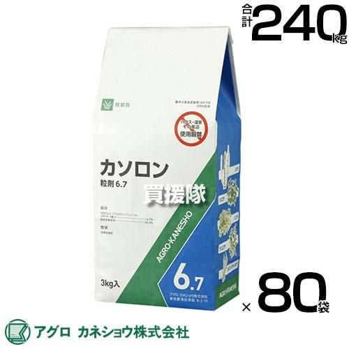 （法人限定）アグロカネショウ カソロン粒剤 6.7％ 3kg×80袋