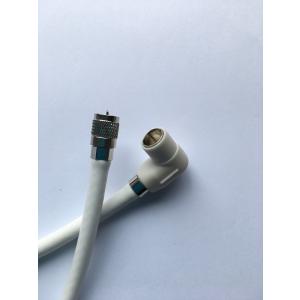 アンテナケーブル S5C-FB 1m 4K8K対応！送料こみ込み！色を選べる！丸型ネジ込み × プッシュＬ型接栓付 メール便ご利用で！1本 S5CFB s5c-fb s5cfb 25M-1○