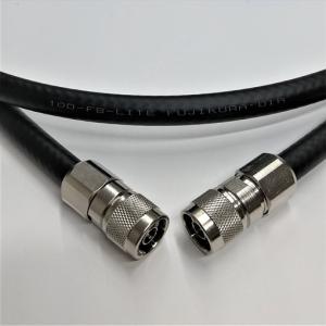 フジクラ 10DFB(10D-FB)-LITE 3m 両端NP接栓付 無線接続ケーブル 50Ω 黒色 1本 10dfb 10d-fb F10FL-3WN｜gekiyasu-cable