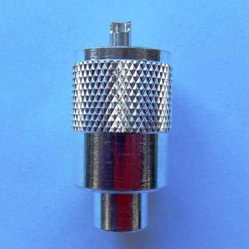 【ＭＰ−３】銀色メッキ Ｍ型コネクタ  3D2V(3D-2V)用 8ヶ迄同一送料 M型接栓  追跡可...