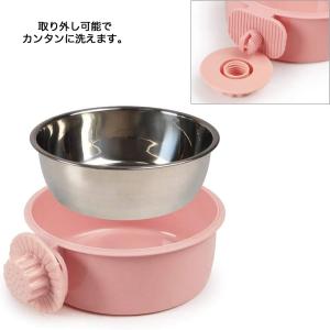猫餌入れ/グリーン ピンク 2色2個 フードボ...の詳細画像3