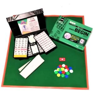 新品】麻雀セット ジャンクマットさんご牌セット コンパス・ハヤハヤ