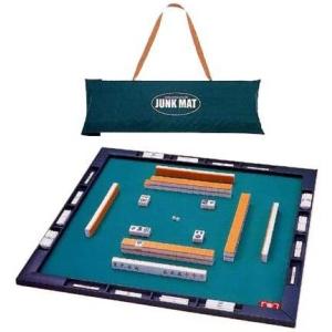 新品（麻雀牌・マットのセット） コンパス・ハヤハヤ付 新品】ジャンクマット 牌セット JUNK MAT 麻雀マット コンパス