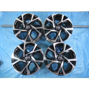 歪みチェック済 ゴムバルブ新品交換済 トヨタ 18-7J 5H/114.3 ET50 中古4本！クラ...